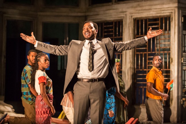 Chiwetel stuns as the earnest, wilful Lumumba. Photo:Young Vic